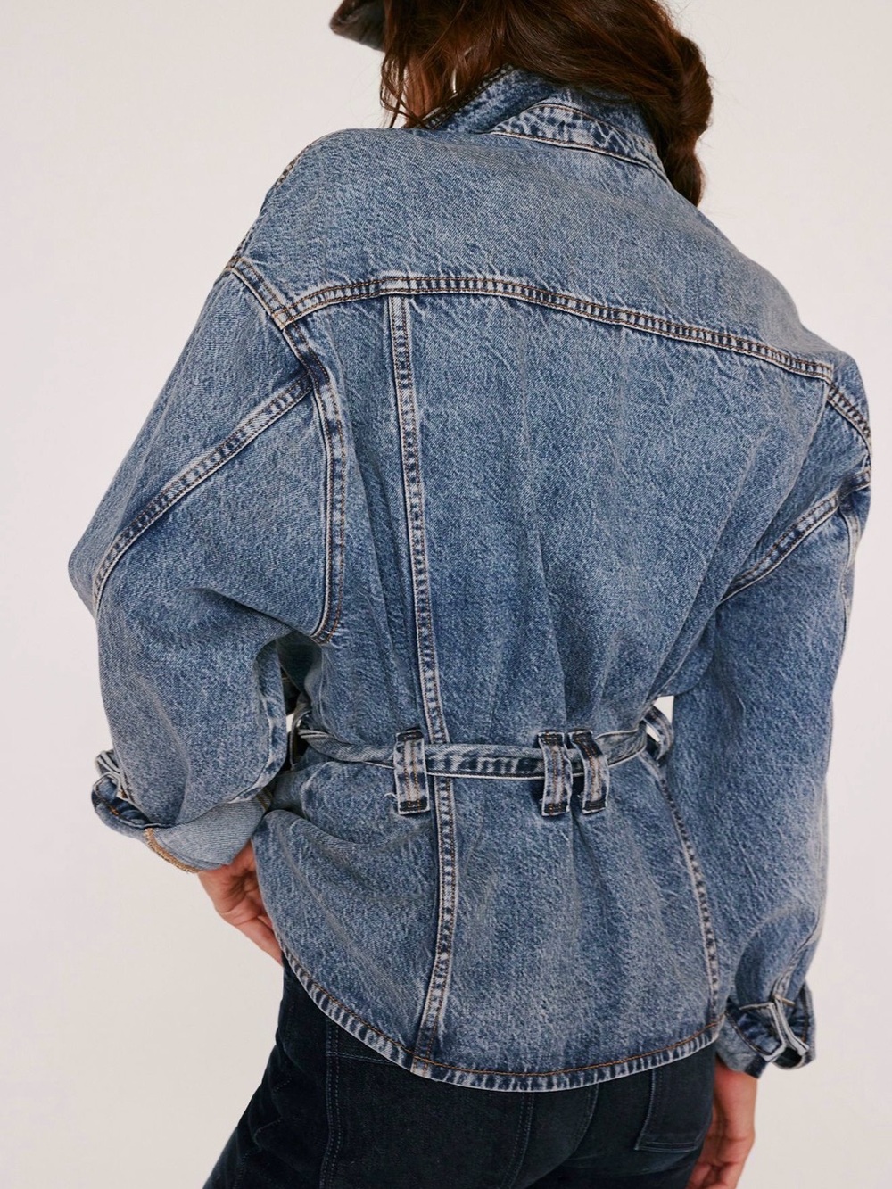 We The Free Knotted Denim Jacket - Picture 2 of 10